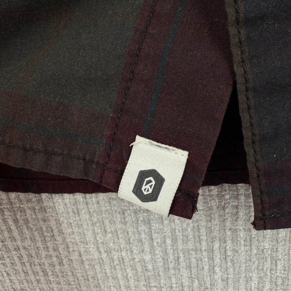 OurCaste Mens Plaid Flannel Button Down Shirt Sz S Moisture Wicking Gorp Grunge - Picture 7 of 11